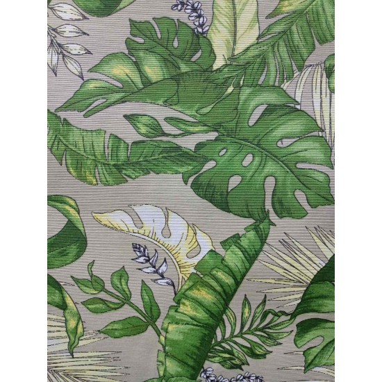 Tecido Impermeável Belize Monstera Verde