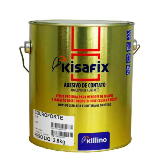 Adesivo de Contato Kisafix Couro Forte Plus - 2,8Kg Adesivo de Contato Kisafix Couro Forte Plus - 2,8Kg