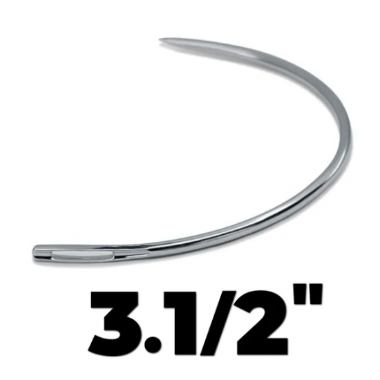 Agulha Curva Tapeceiro Estofador 3,5 polegadas Agulha Curva Tapeceiro Estofador 3,5 polegadas