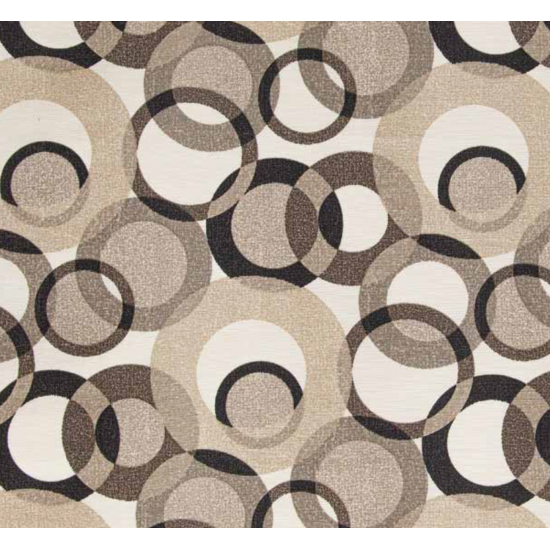 Tecido Impermeável Belize Döhler Círculos Marrons