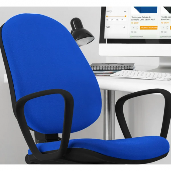 Tecido para Cadeira de Escritório Linha Detroit Azul Tecido para Cadeira de Escritório Linha Detroit Azul