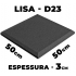 Espuma Acústica Lisa - Chanfrada/Bisotê 50x50x3cm Dens