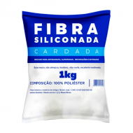 Fibra de Poliéster Cardada Manta Acrílica Siliconada 1 kg