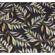 Tecido Impermeável Belize Folhas Fundo Preto Tecido Impermeável Belize Folhas Fundo Preto