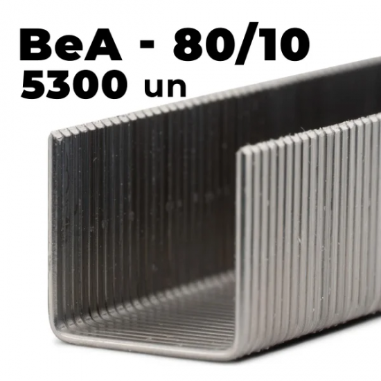 Grampo BeA 80/10 para Grampeador Pneumático