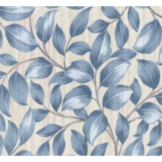 Tecido Impermeável Havana Folhas Azul/BG Tecido Impermeável Havana Folhas Azul/BG
