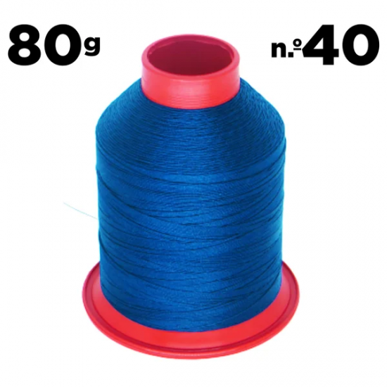 Linha Nylon 80g nº 40 Azul Royal Linha Nylon 80g nº 40 Azul Royal