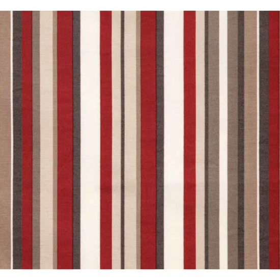Tecido Impermeável Belize Listrado Vermelho-Bege Tecido Impermeável Belize Listrado Vermelho-Bege