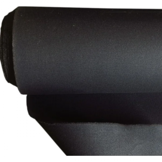 Lona de Algodão com Parafina Preto
