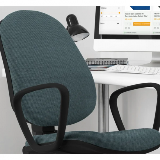 Tecido para Cadeira de Escritório Linha Regall Cinza Tecido para Cadeira de Escritório Linha Regall Cinza