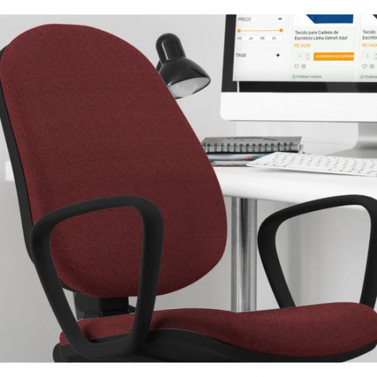 Tecido para Cadeira de Escritório Linha Regall Vinho Tecido para Cadeira de Escritório Linha Regall Vinho