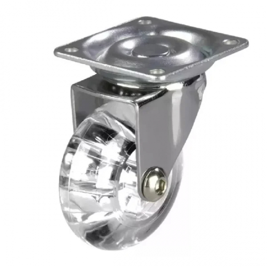 Rodízio Rodinha Giratório Incolor 50mm - Sem Trava Rodízio Rodinha Giratório Incolor 50mm - Sem Trava