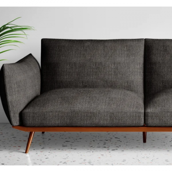 Tecido Jacquard Sergipe Liso Marrom Escuro