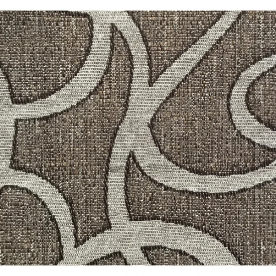 Tecido Jacquard Sergipe Estampado Marrom Claro