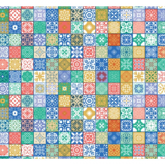 Toalha de Mesa Por Metro Térmica Plástica - Azulejo Toalha de Mesa Por Metro Térmica Plástica - Azulejo