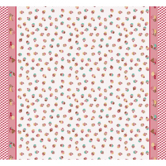 Toalha de Mesa Por Metro Térmica Plástica Cupcakes Toalha de Mesa Por Metro Térmica Plástica Cupcakes