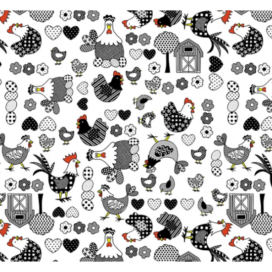 Toalha de Mesa Por Metro Térmica Plástica Chicken