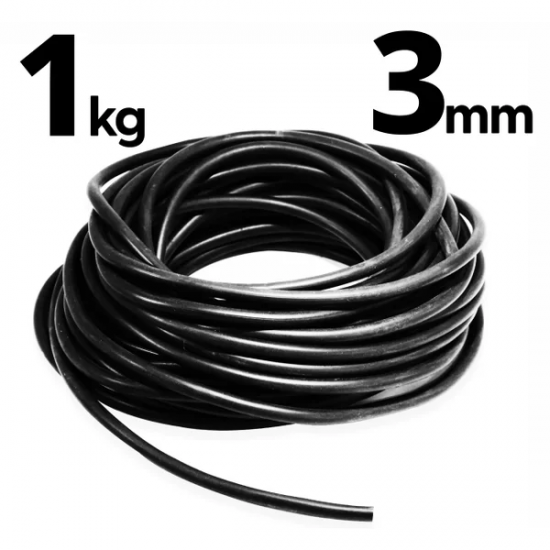 Vivo Debrum Espaguete 3mm Preto Maciço