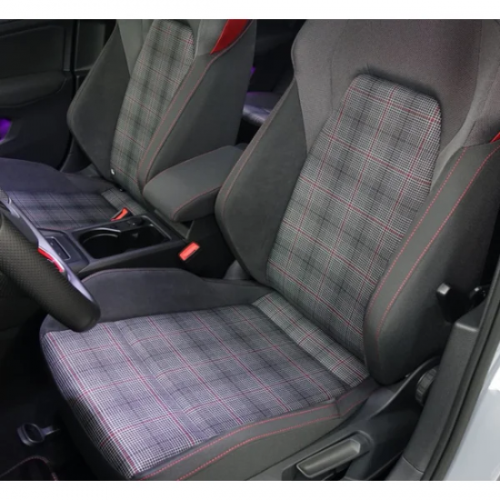 Tecido Tear Xadrez Preto/Vermelho - Recaro Golf MK8 Tecido Tear Xadrez Preto/Vermelho - Recaro Golf MK8