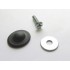 Kit Capa Parafuso Arruela Preto 20 unidades