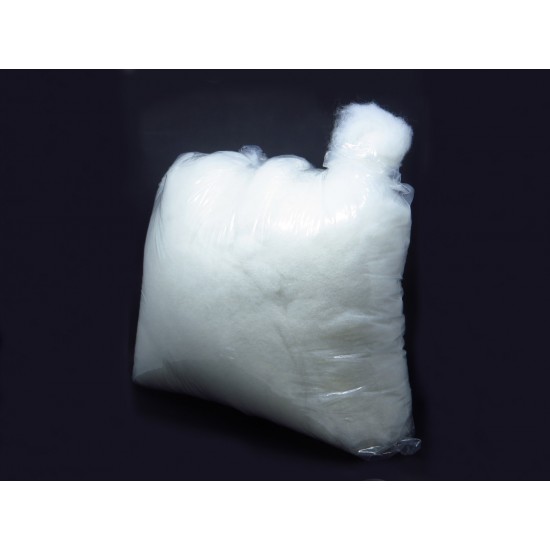 Fibra de Poliéster Cardada Manta Acrílica Siliconada 1 kg