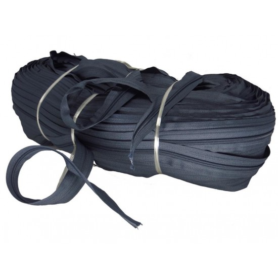 Zíper Poliéster Trilho 5mm Por Metro Chumbo