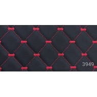 Courvin Uruguai Acoplado Bordado Diamante Preto/Vermelho