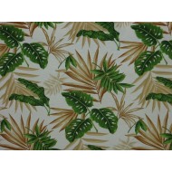 Tecido Impermeável Belize Folhas Verdes