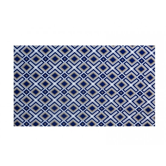 Tecido Impermeável Belize Döhler Por Metro Largura 1,40m - Geométrico Azul