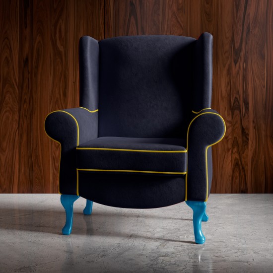 Tecido Veludo Inca Azul Marinho Tecido Veludo Inca Azul Marinho