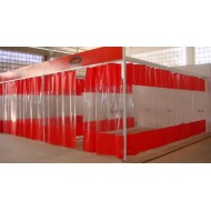 Cortina sob Medida com Ilhoses para Box Cabine de Pintura Automotiva Cortina sob Medida com Ilhoses para Box Cabine de Pintura Automotiva