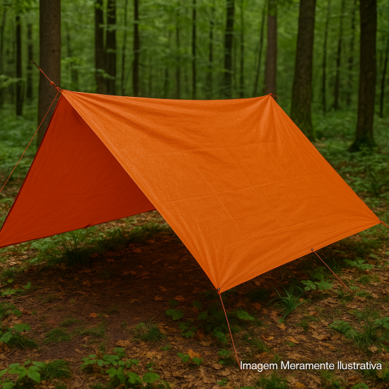 Lona Leve Laranja Largura 2,06 m